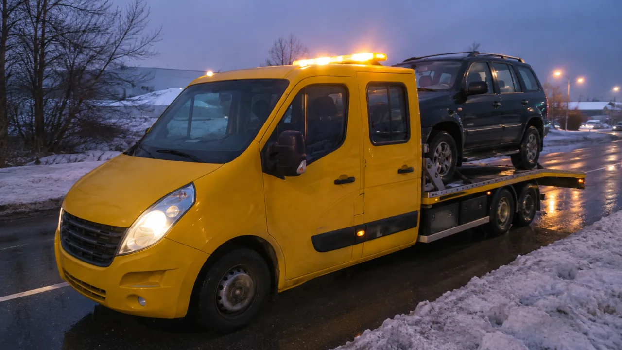 Nocna pomoc drogowa przy SUV-ie – dowóz paliwa Piaseczno
